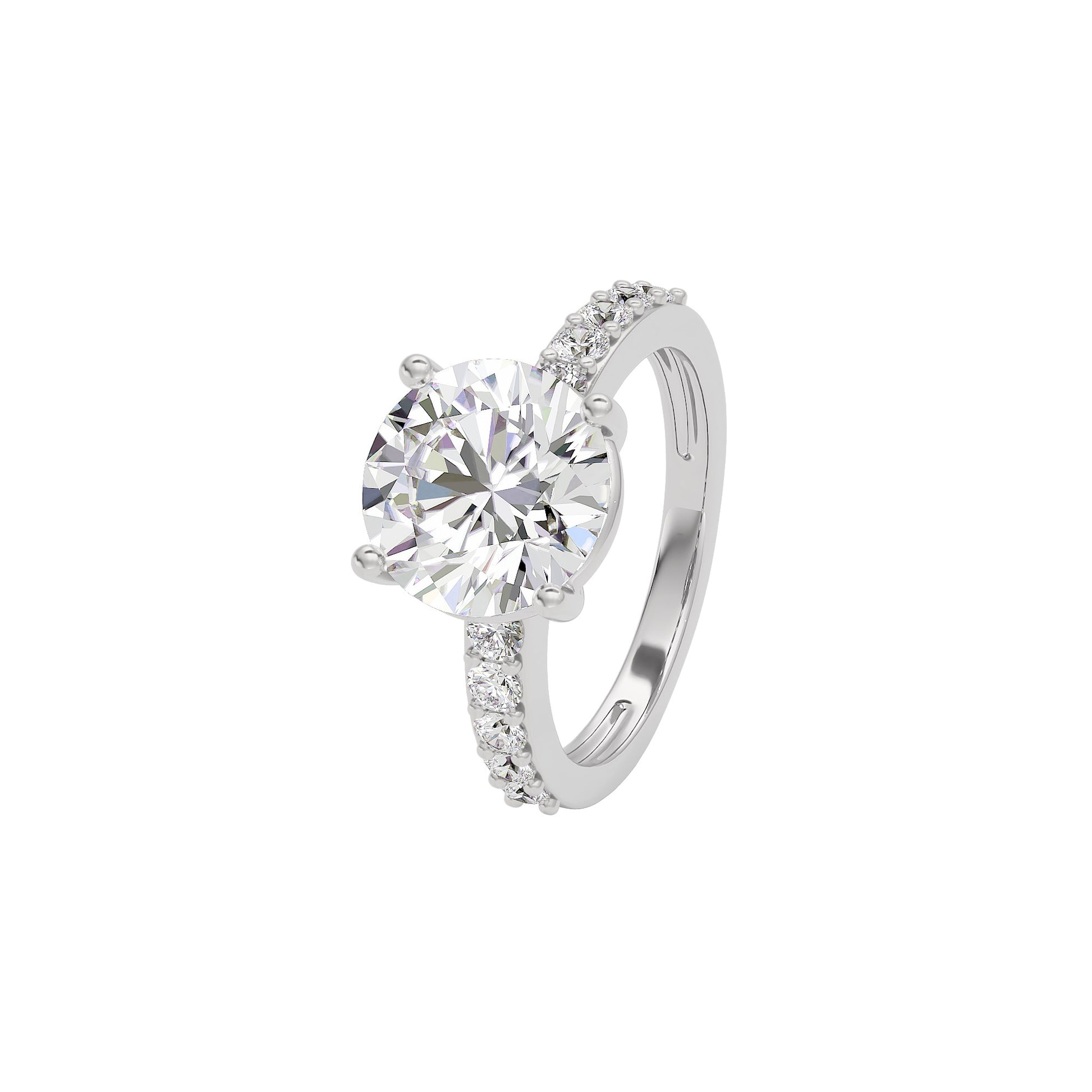 Timeless Tranquility Diamond Ring 18 KT / White Gold / 22