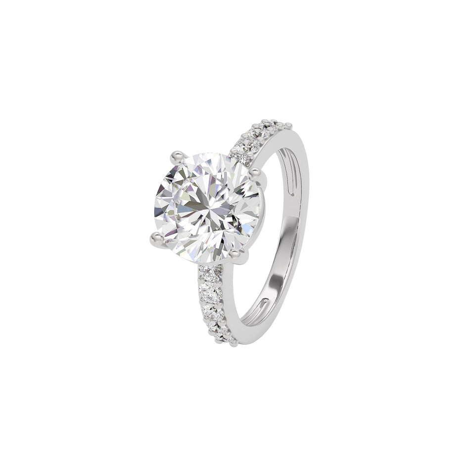 Timeless Tranquility Diamond Ring 18 KT / White Gold / 22