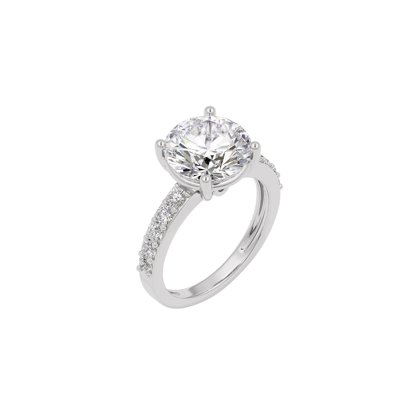 Timeless Tranquility Diamond Ring 18 KT / White Gold / 22