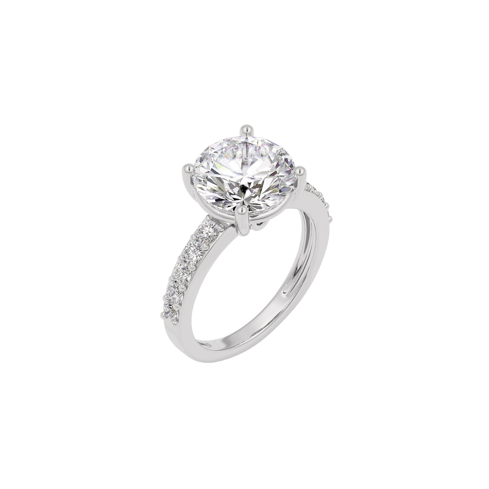 Timeless Tranquility Diamond Ring 18 KT / White Gold / 22