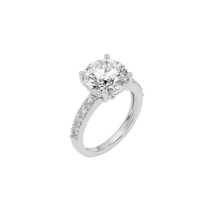 Timeless Tranquility Diamond Ring 18 KT / White Gold / 22