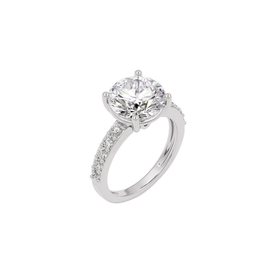 Timeless Tranquility Diamond Ring 18 KT / White Gold / 22