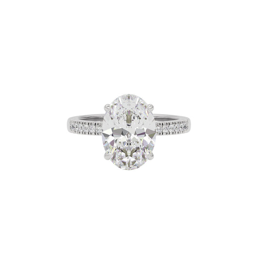 Divine Dazzle Diamond Ring 18 KT / White Gold / 22