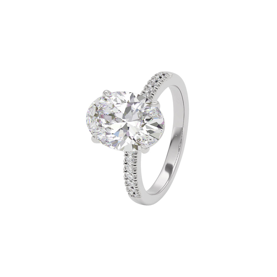Divine Dazzle Diamond Ring 18 KT / White Gold / 22