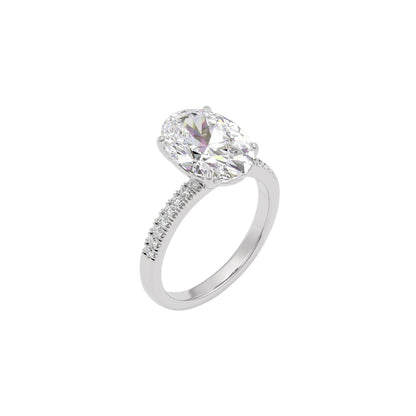 Divine Dazzle Diamond Ring 18 KT / White Gold / 22
