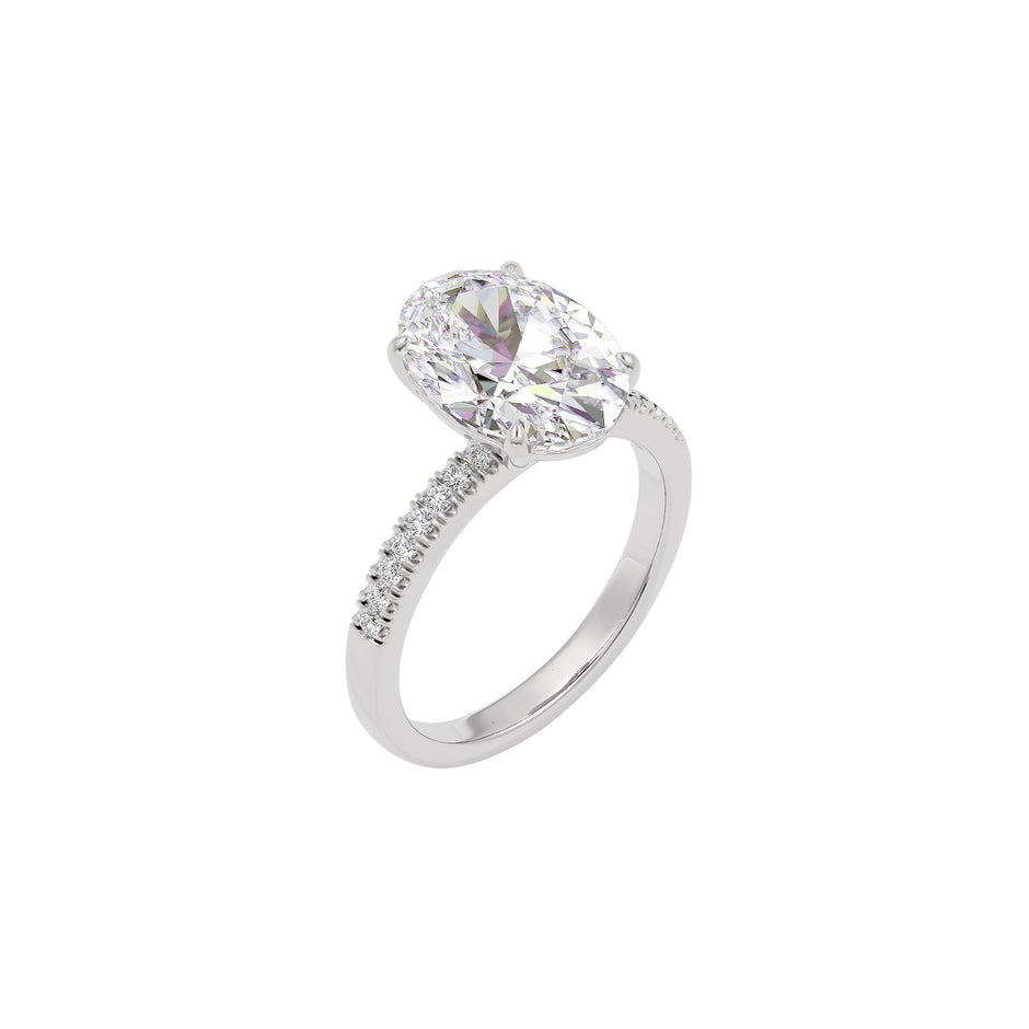 Divine Dazzle Diamond Ring 18 KT / White Gold / 22