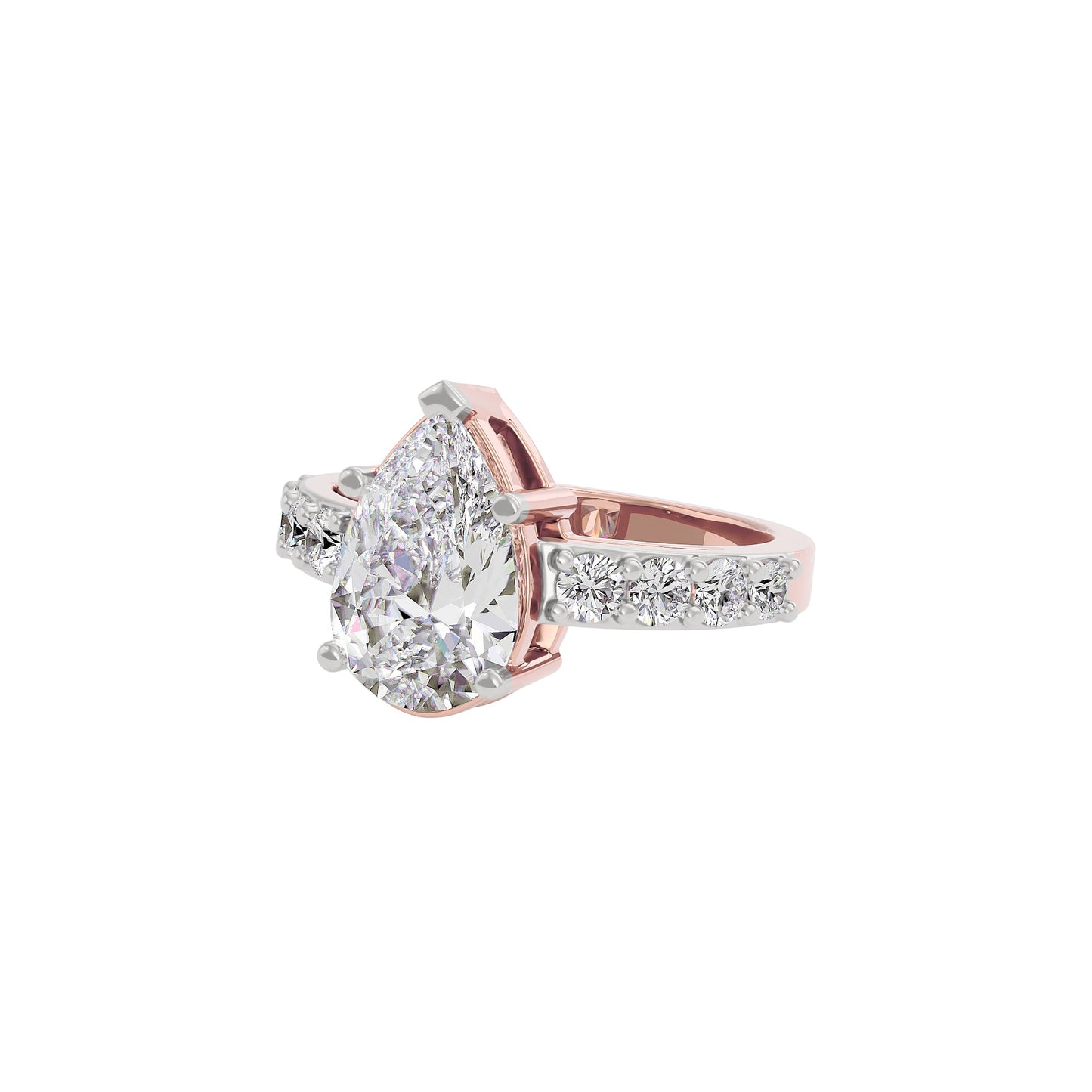 Glowing Pirum Diamond Ring 18 KT / Rose Gold / 22