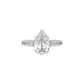 Glowing Pirum Diamond Ring 18 KT / White Gold / 22