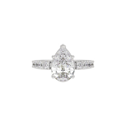 Glowing Pirum Diamond Ring 18 KT / White Gold / 22