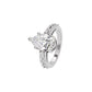 Glowing Pirum Diamond Ring 18 KT / White Gold / 22