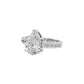 Glowing Pirum Diamond Ring 18 KT / White Gold / 22
