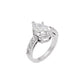 Glowing Pirum Diamond Ring 18 KT / White Gold / 22