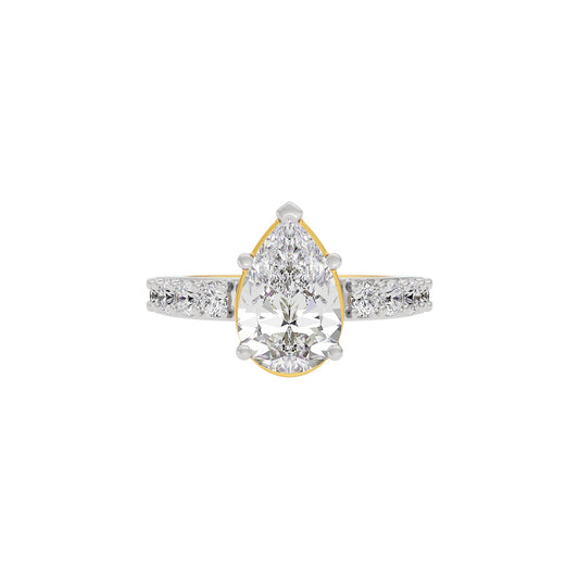 Glowing Pirum Diamond Ring 18 KT / Yellow Gold / 22