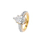 Glowing Pirum Diamond Ring 18 KT / Yellow Gold / 22