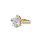Glowing Pirum Diamond Ring 18 KT / Yellow Gold / 22