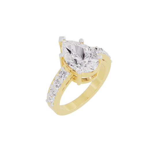 Glowing Pirum Diamond Ring