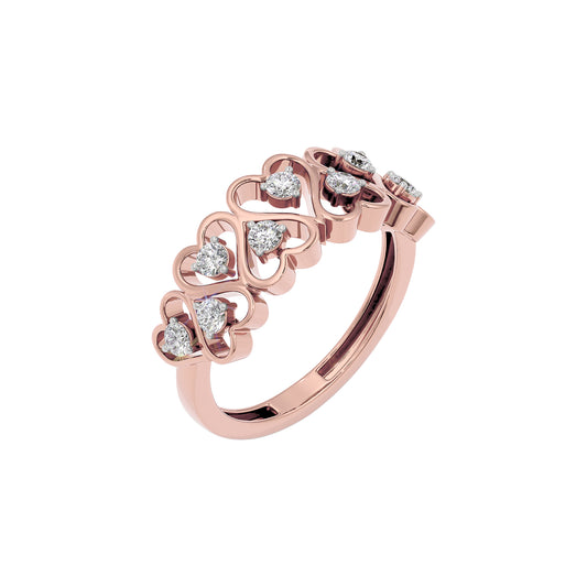 Twilight Serenade Diamond Ring 18 KT / Rose Gold / 22