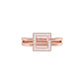 The Gridlock Diamond Ring 18 KT / Rose Gold / 18