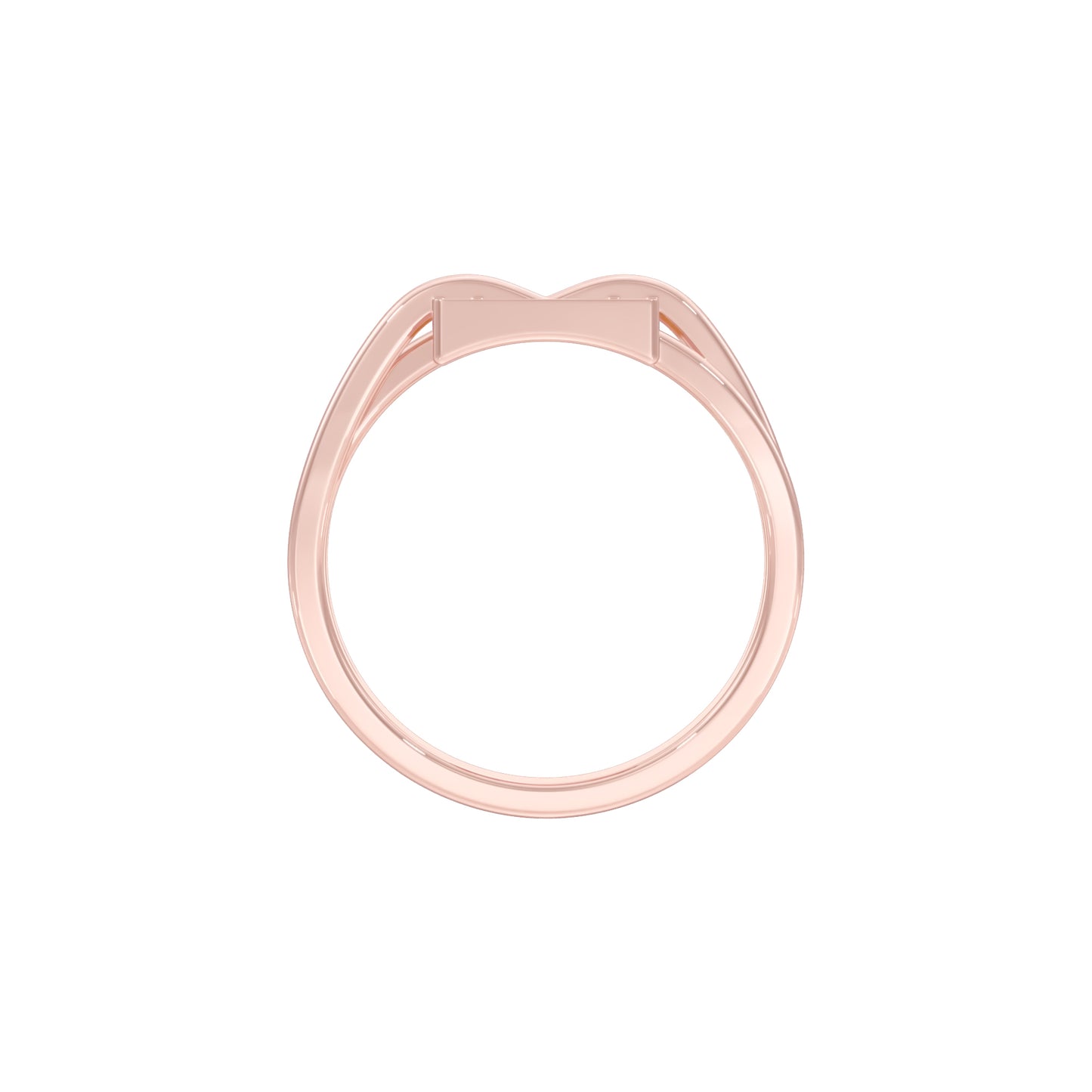 The Gridlock Diamond Ring 18 KT / Rose Gold / 18
