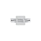 The Gridlock Diamond Ring 18 KT / White Gold / 18