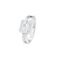 The Gridlock Diamond Ring 18 KT / White Gold / 18