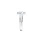 The Gridlock Diamond Ring 18 KT / White Gold / 18