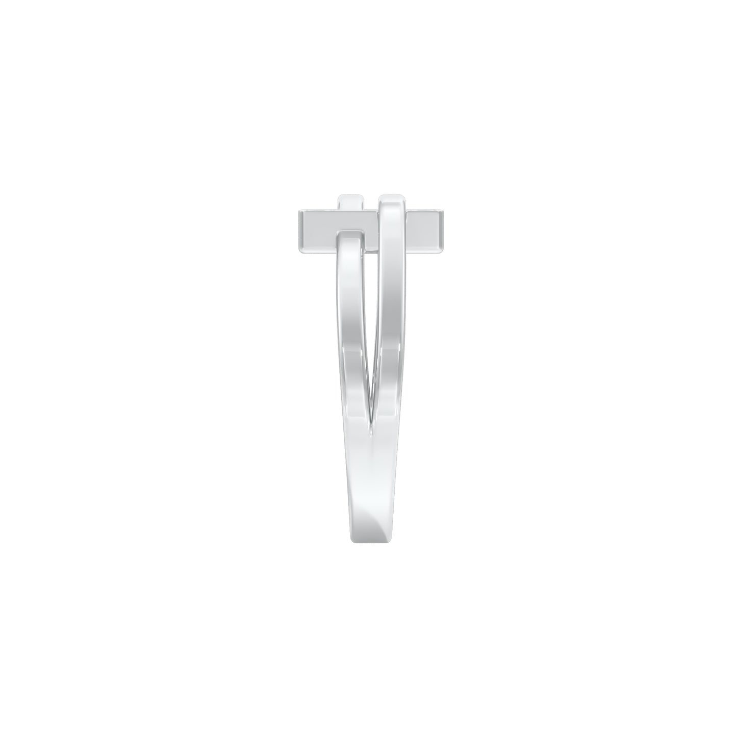 The Gridlock Diamond Ring 18 KT / White Gold / 18