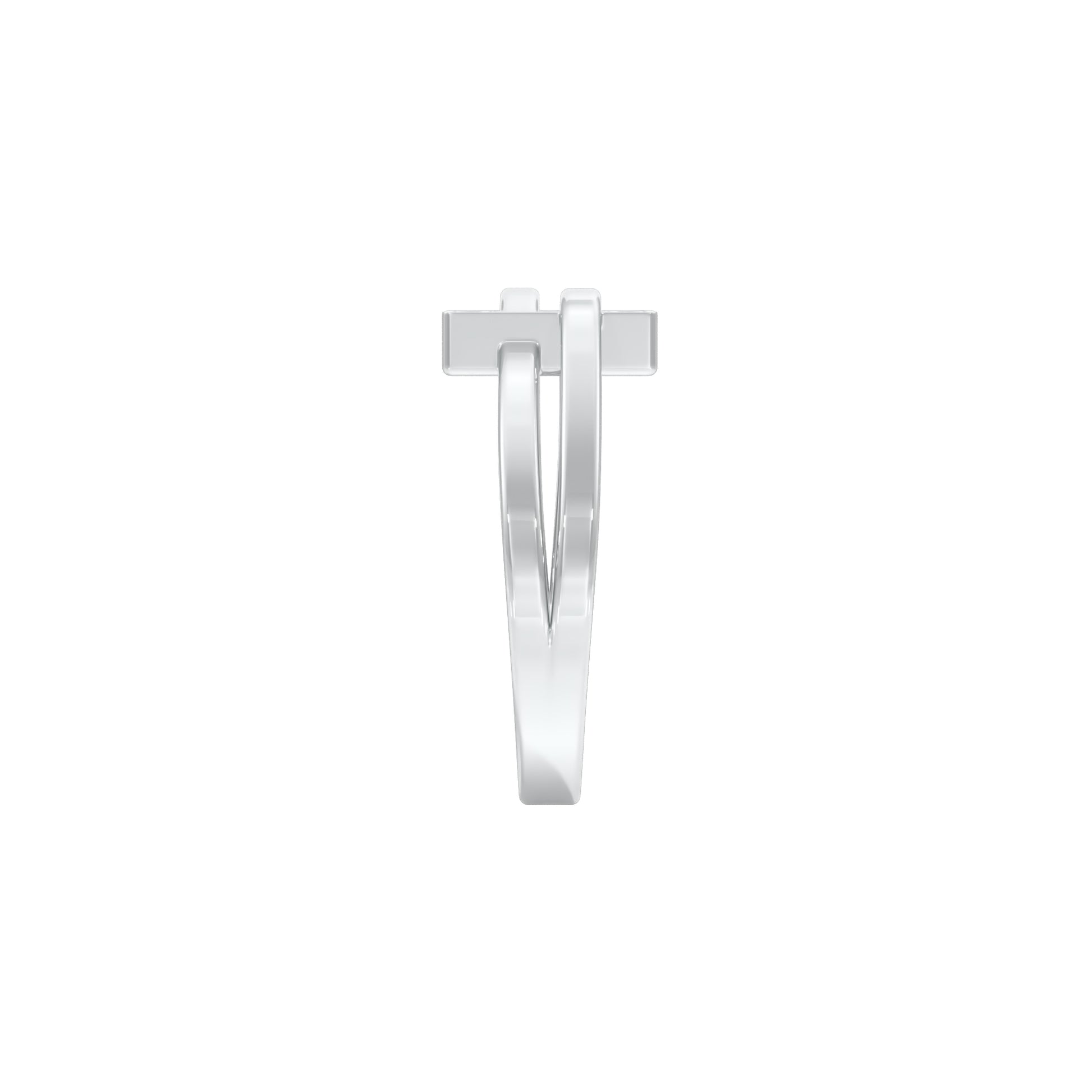 The Gridlock Diamond Ring 18 KT / White Gold / 18