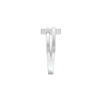 The Gridlock Diamond Ring 18 KT / White Gold / 18