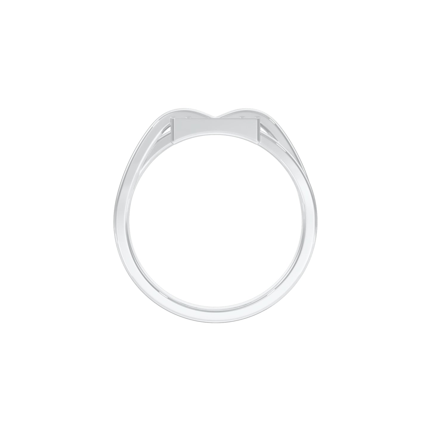 The Gridlock Diamond Ring 18 KT / White Gold / 18