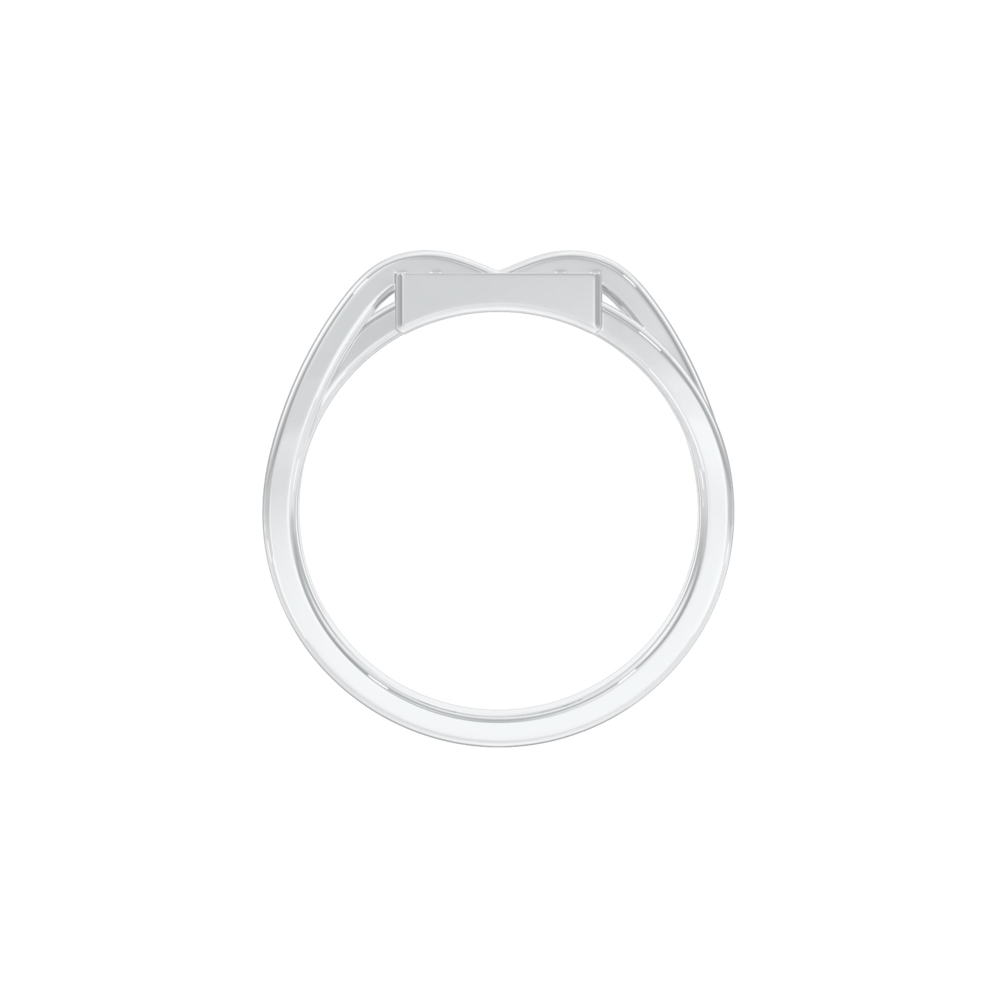 The Gridlock Diamond Ring 18 KT / White Gold / 18