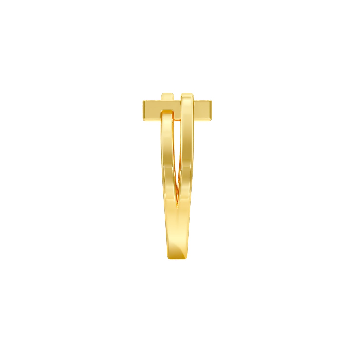 The Gridlock Diamond Ring 18 KT / Yellow Gold / 18