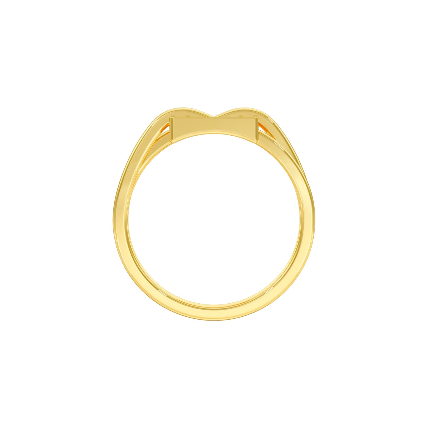 The Gridlock Diamond Ring 18 KT / Yellow Gold / 18