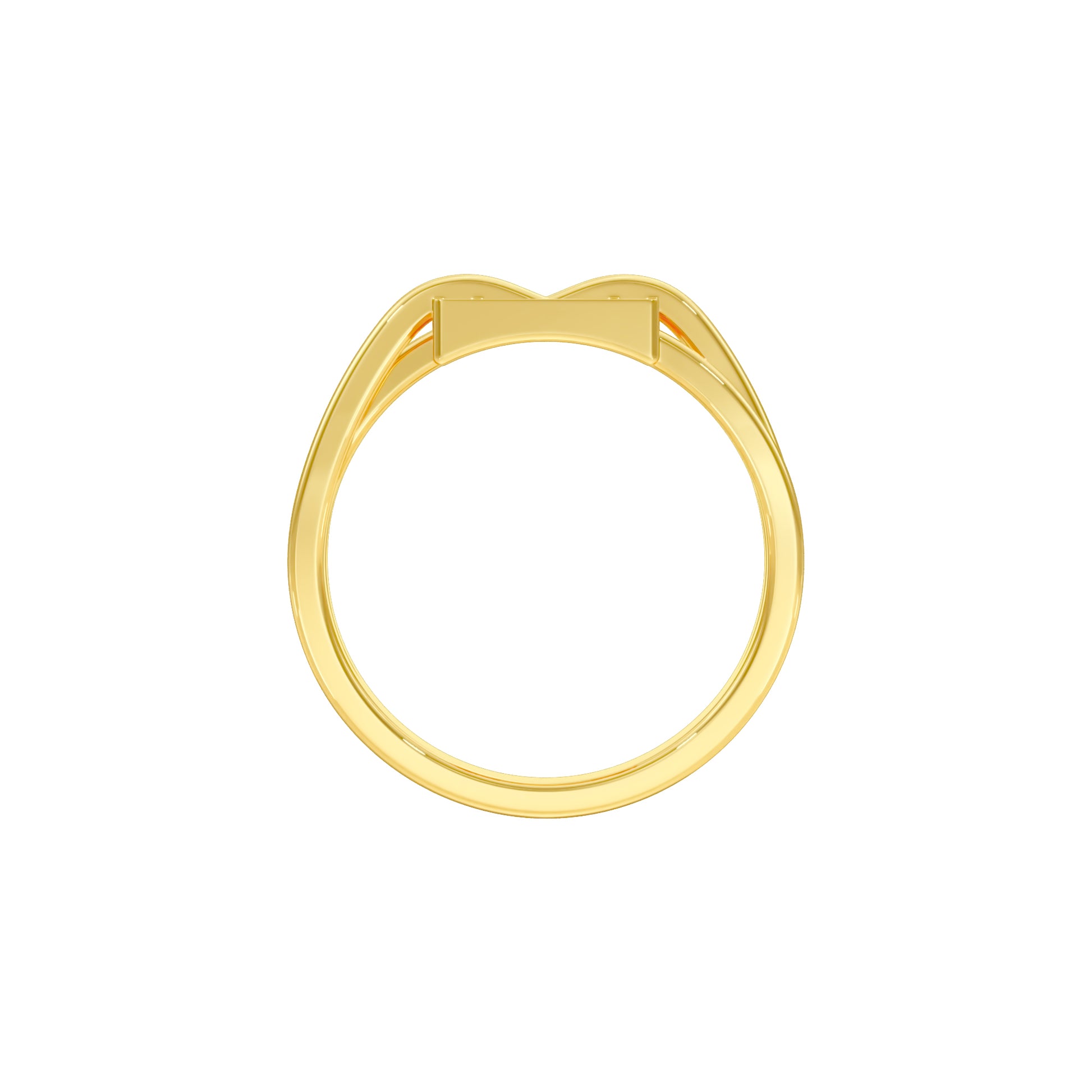 The Gridlock Diamond Ring 18 KT / Yellow Gold / 18