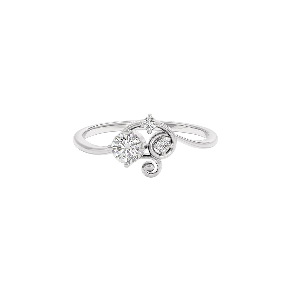 Diamond Sonata Ring 18 KT / White Gold / 22