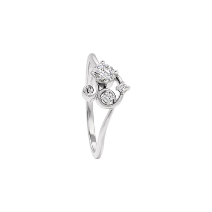 Diamond Sonata Ring 18 KT / White Gold / 22