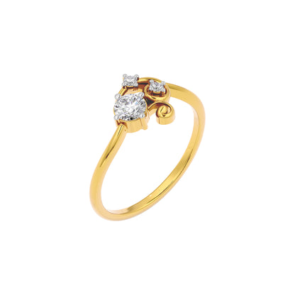 Diamond Sonata Ring 18 KT / Yellow Gold / 22