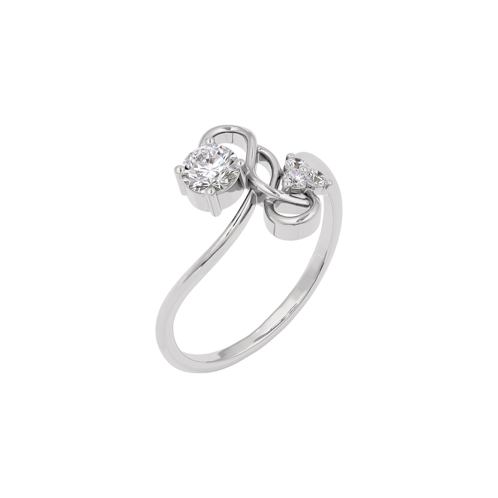 Imperial Blossom Diamond Ring 18 KT / White Gold / 22