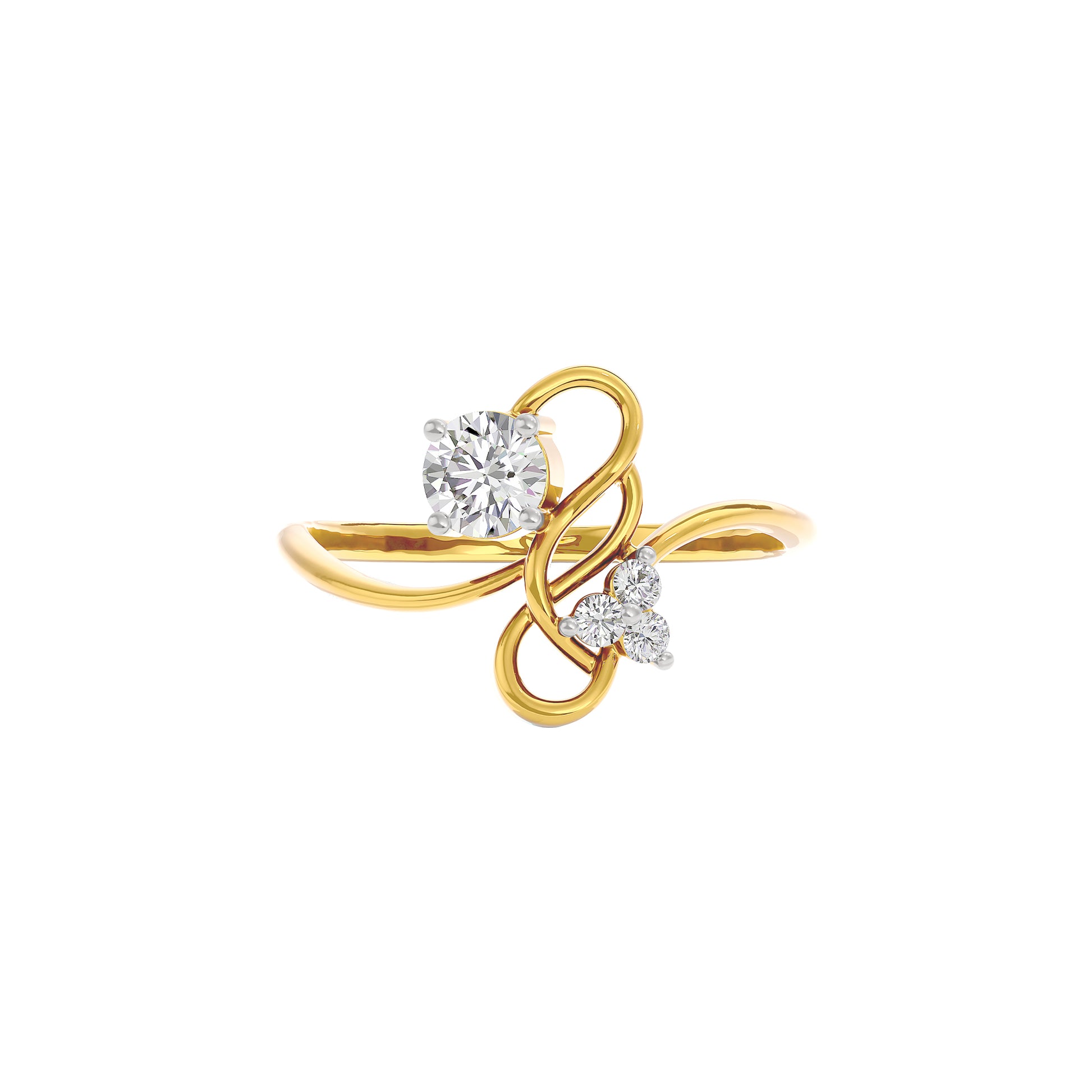 Imperial Blossom Diamond Ring 18 KT / Yellow Gold / 22