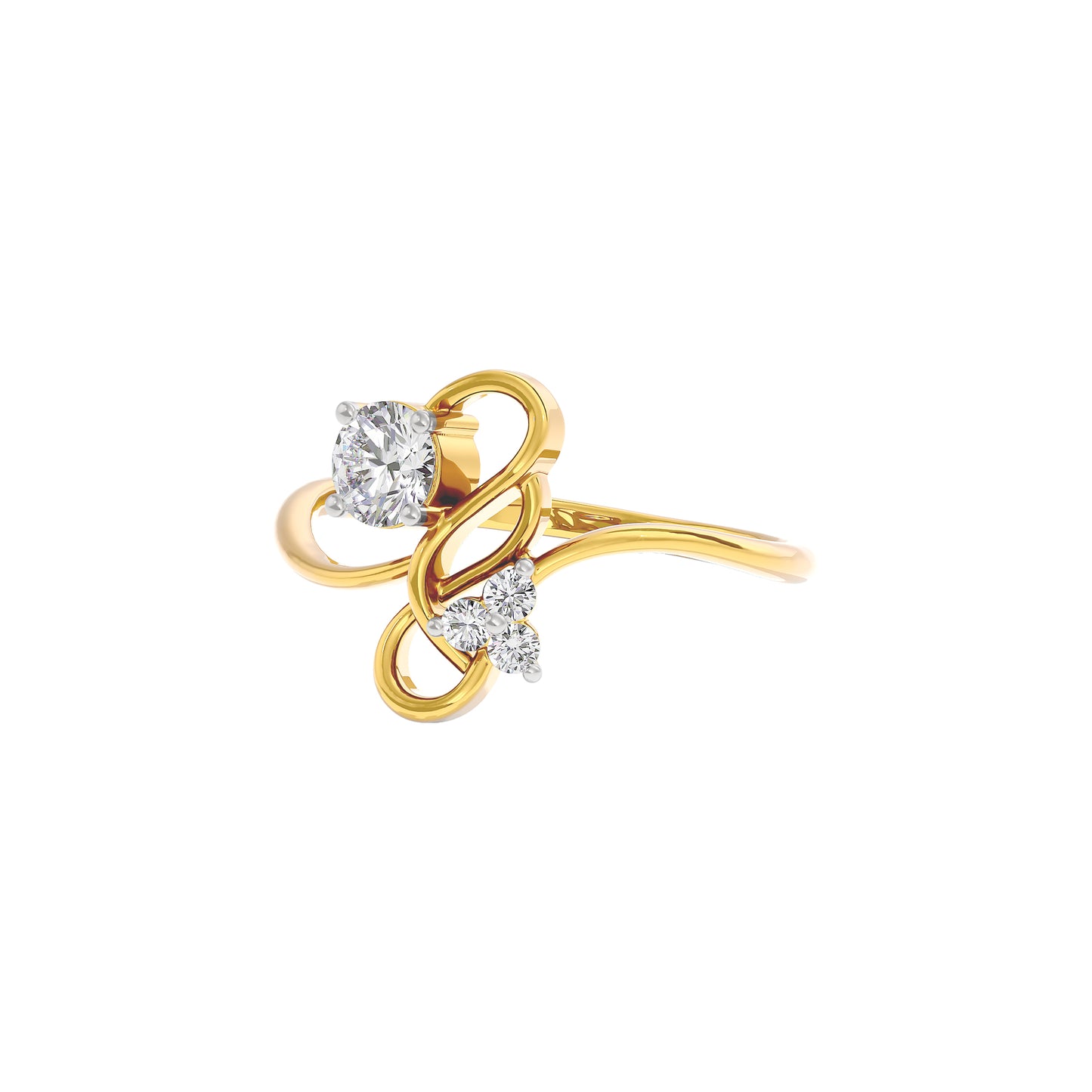 Imperial Blossom Diamond Ring 18 KT / Yellow Gold / 22