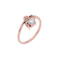 Mystic Halo Diamond Ring 18 KT / Rose Gold / 22