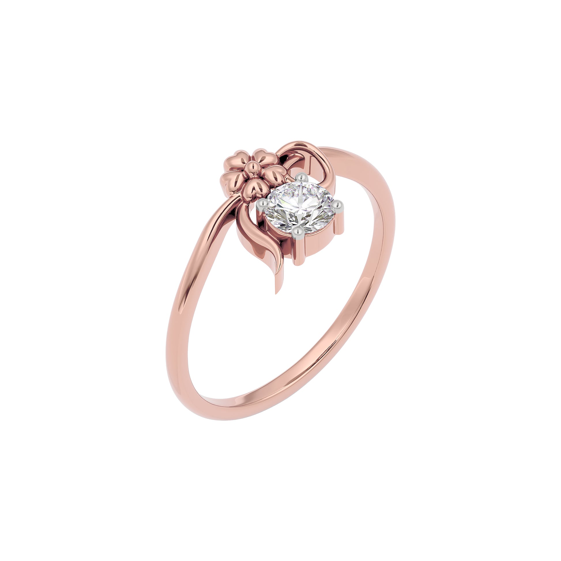 Mystic Halo Diamond Ring 18 KT / Rose Gold / 22