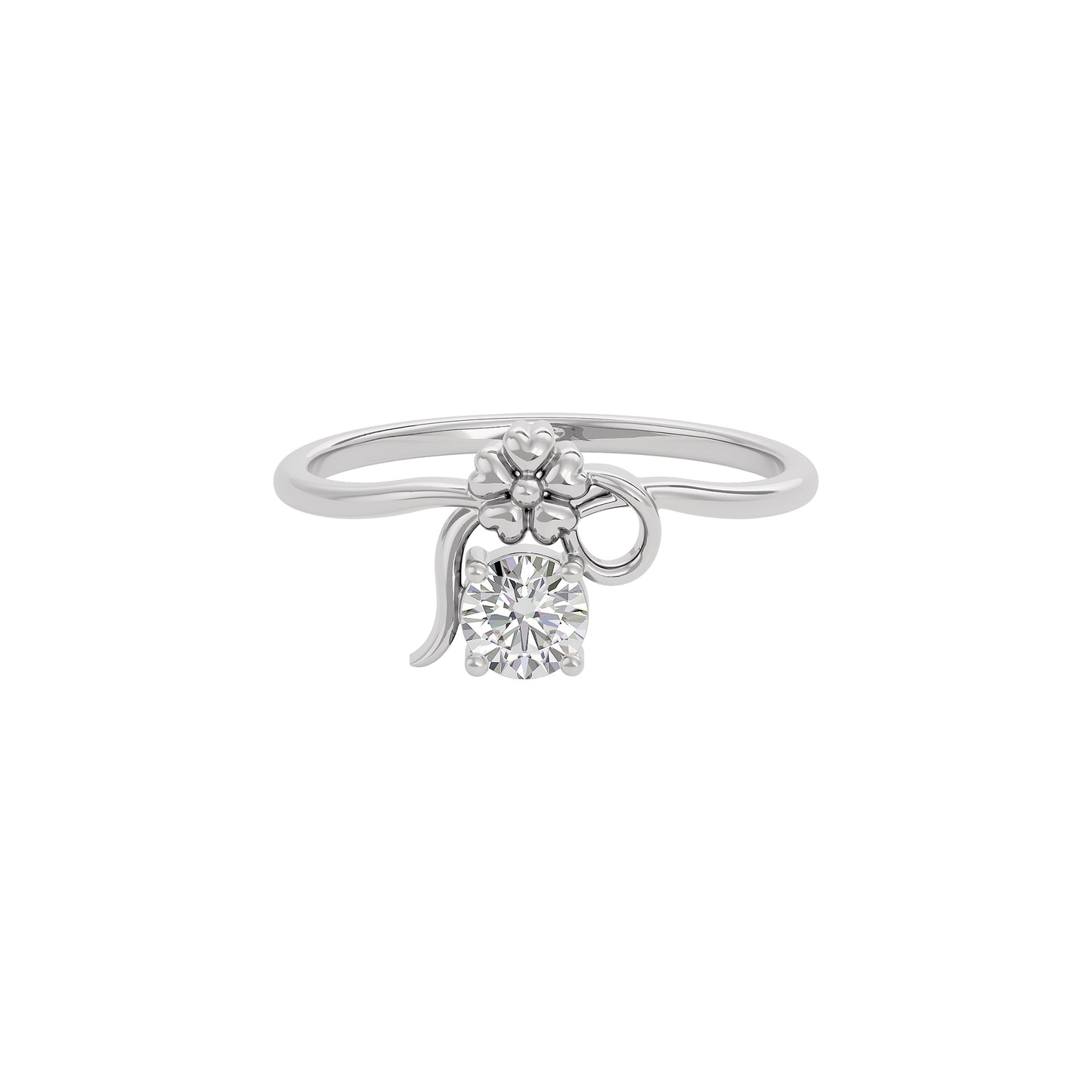 Mystic Halo Diamond Ring 18 KT / White Gold / 22