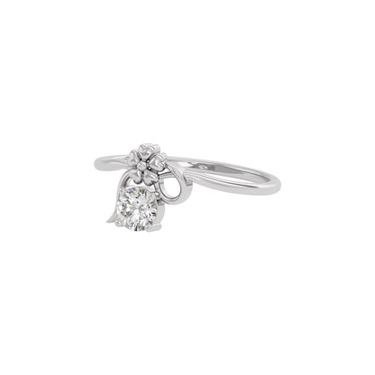 Mystic Halo Diamond Ring 18 KT / White Gold / 22