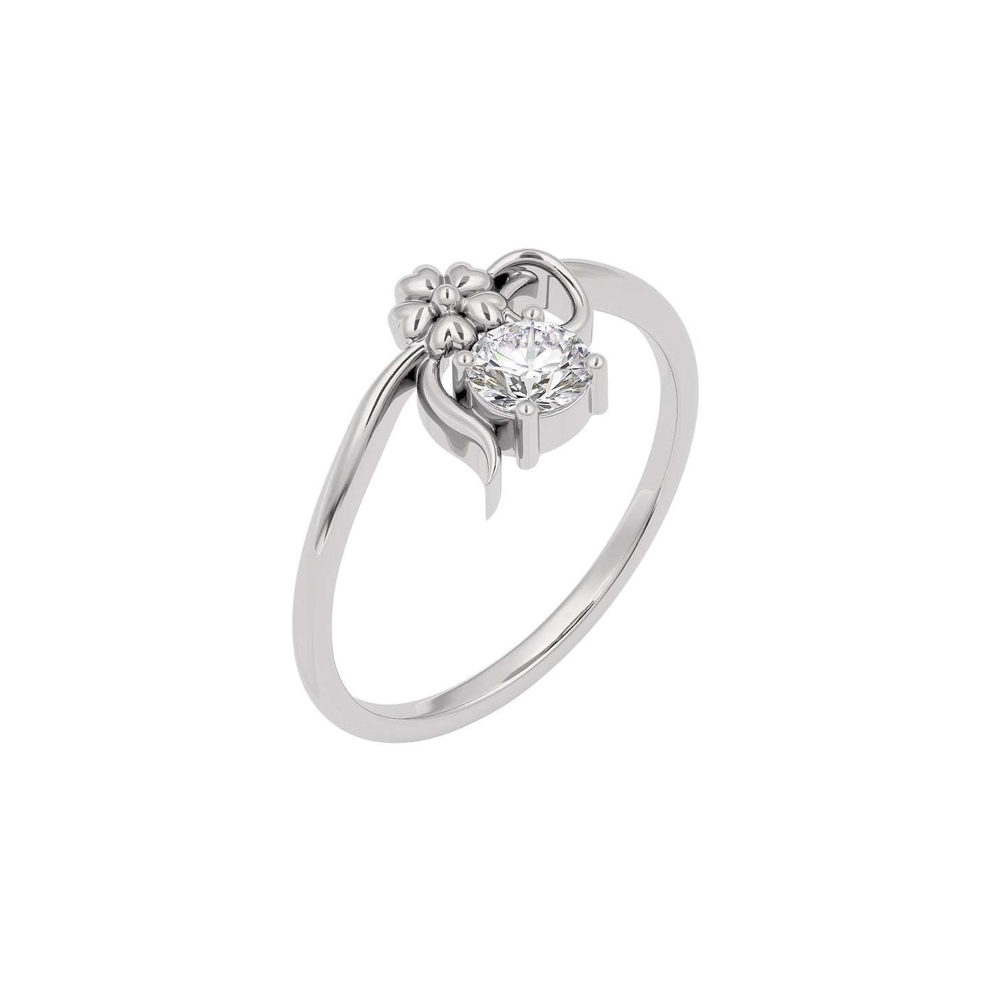 Mystic Halo Diamond Ring 18 KT / White Gold / 22