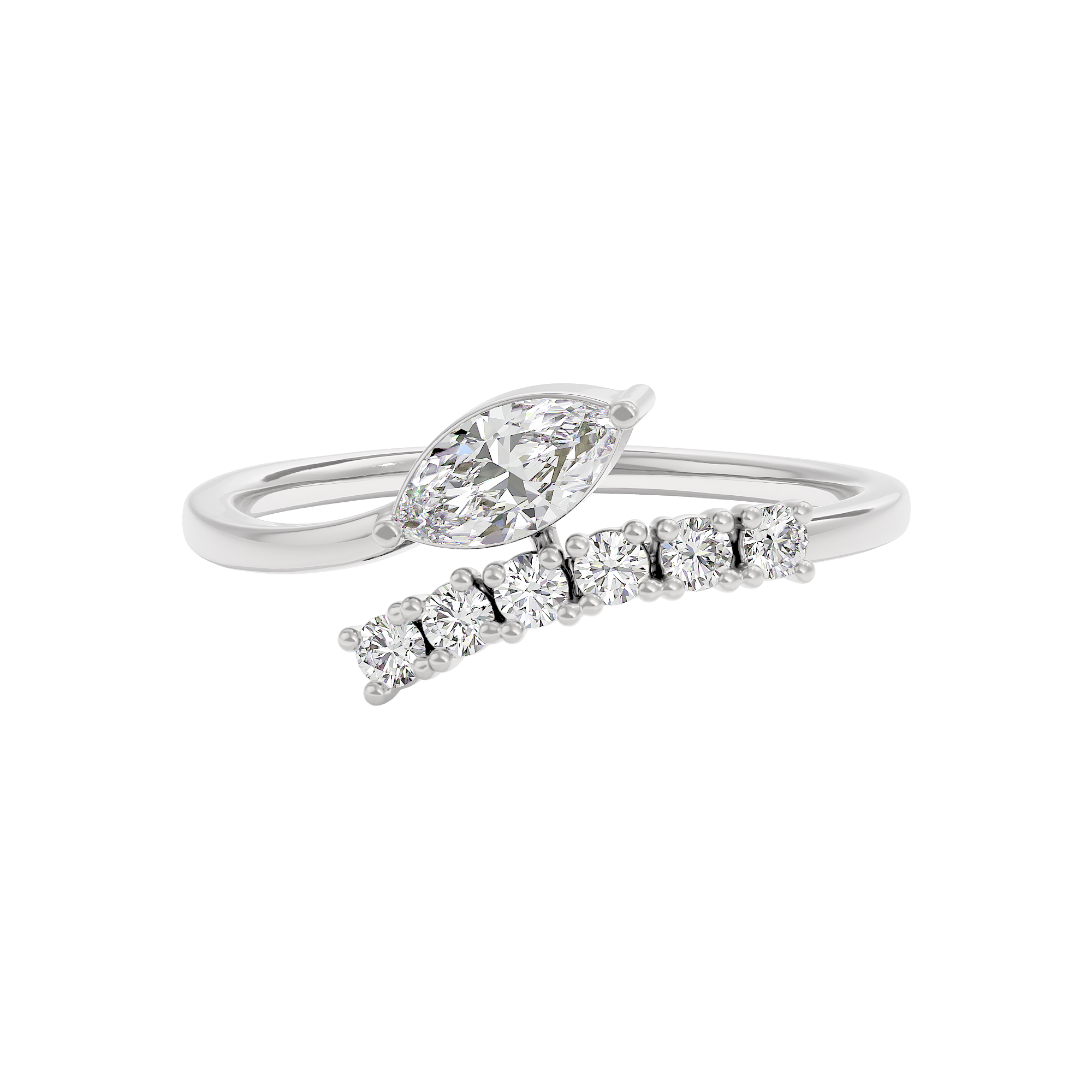 Radiant Mirage Diamond Ring