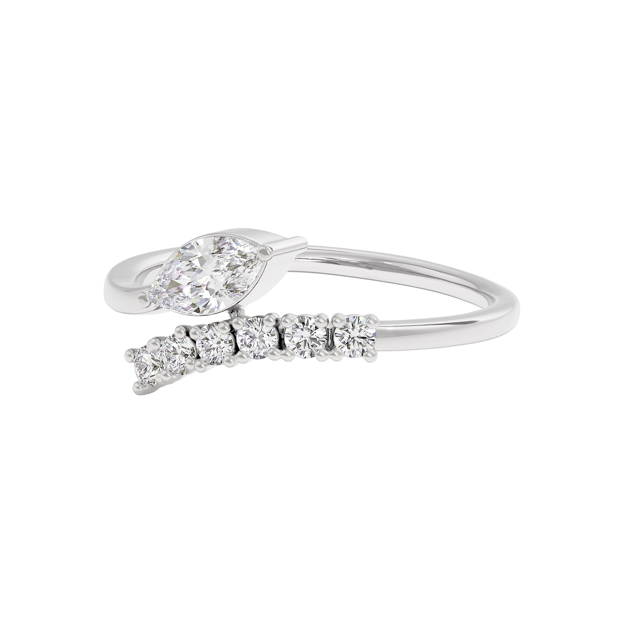 Radiant Mirage Diamond Ring