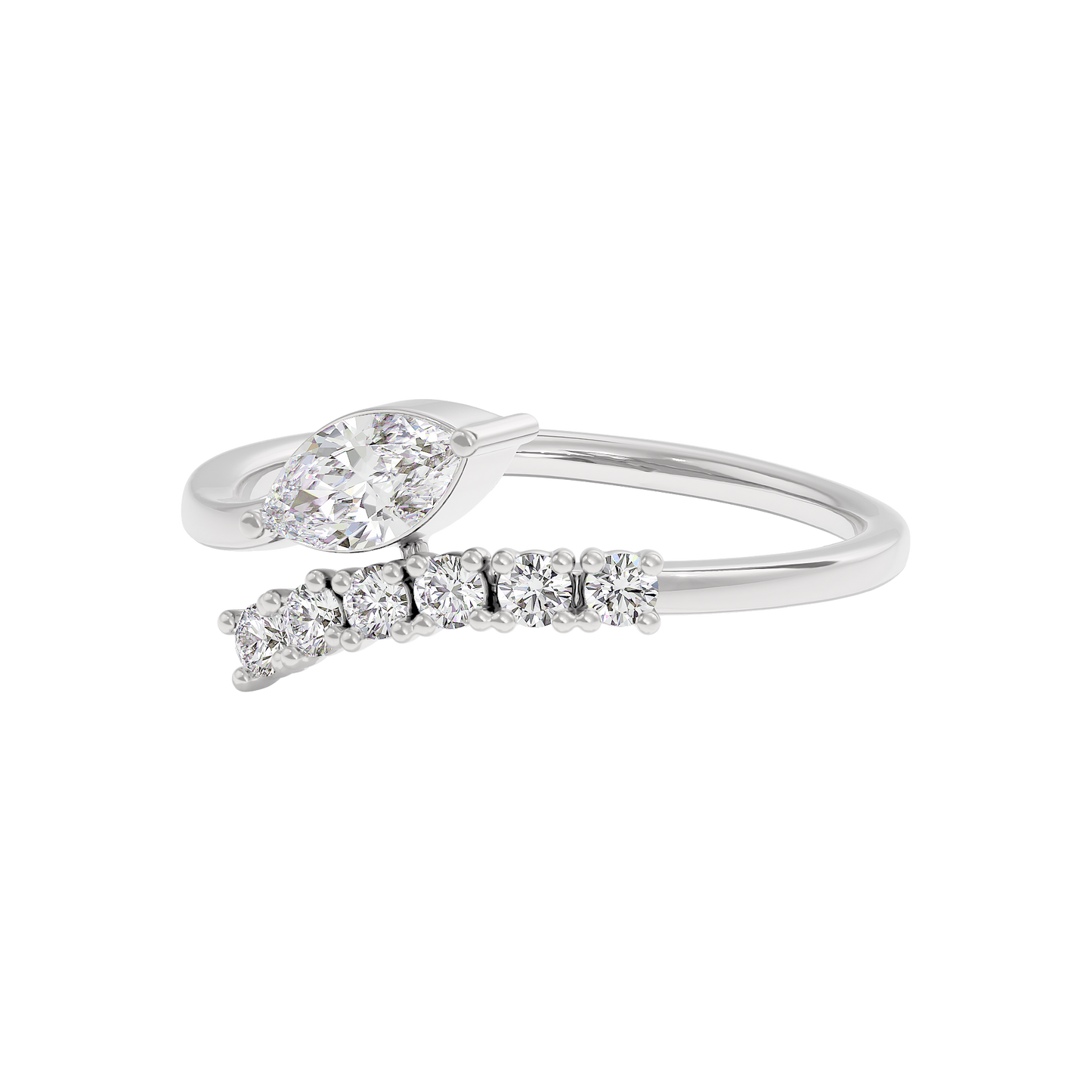 Radiant Mirage Diamond Ring