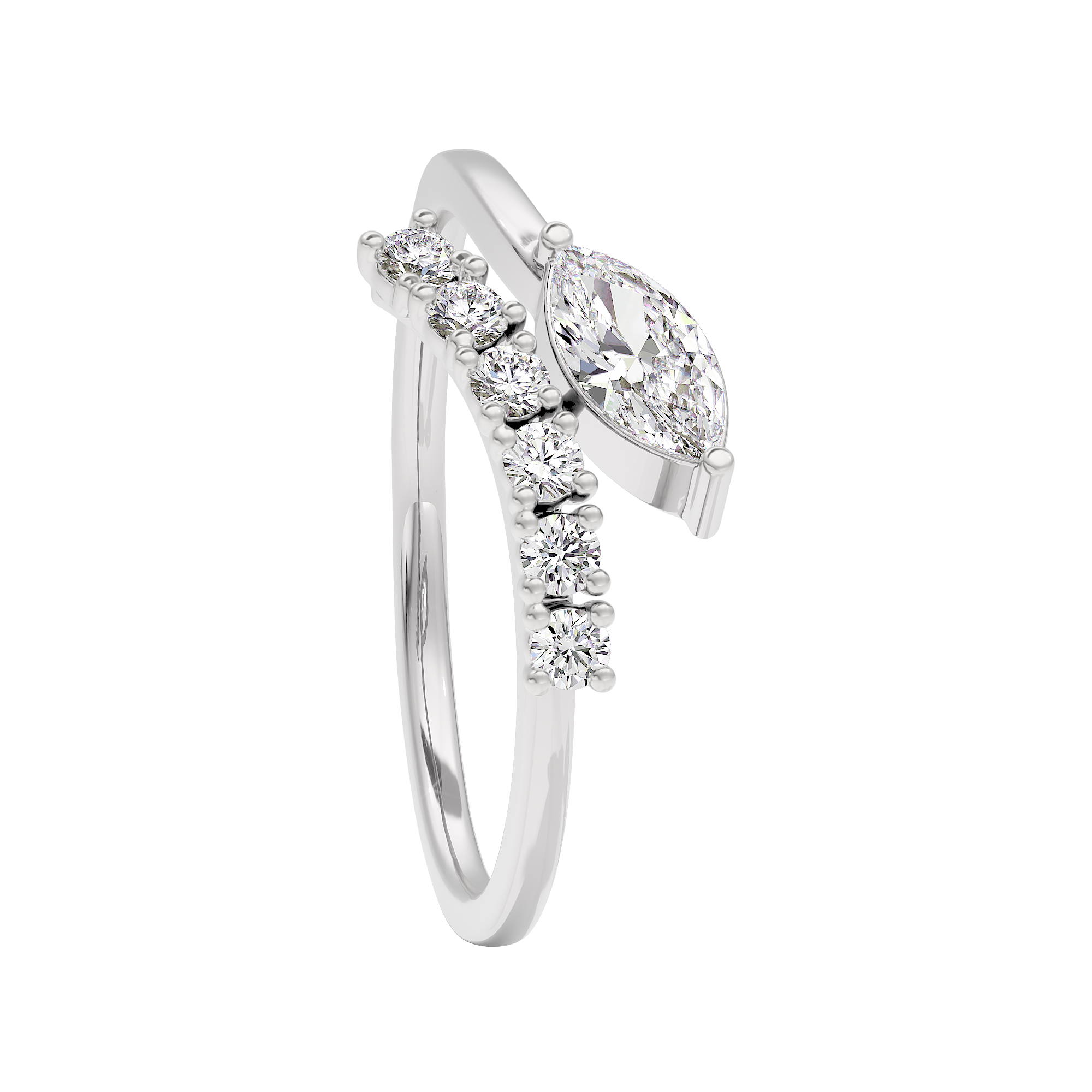 Radiant Mirage Diamond Ring