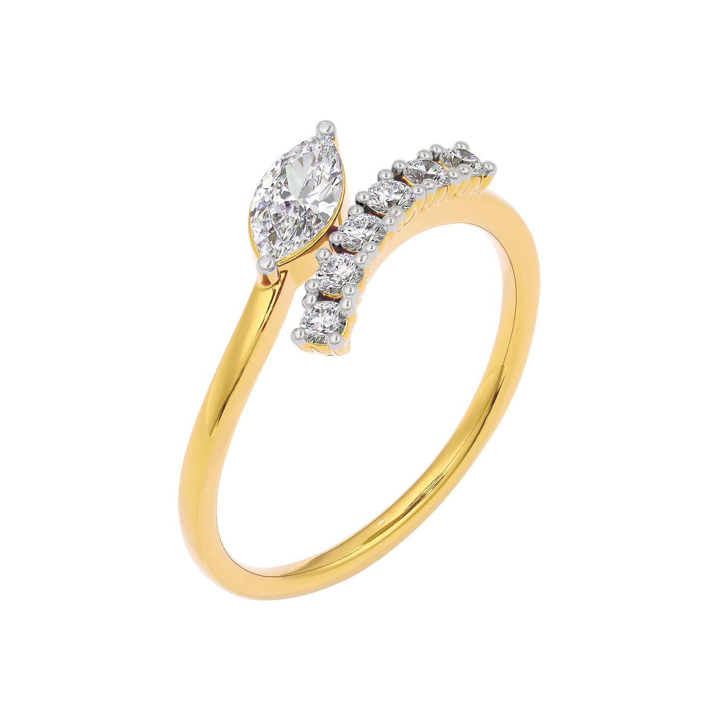 Radiant Mirage Diamond Ring